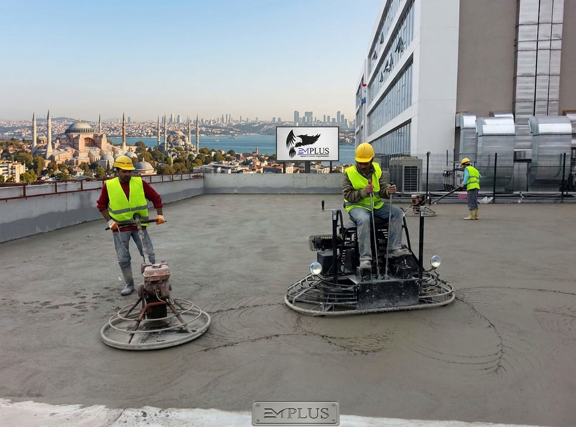 Çatı katında helikopter perdah uygulaması, İstanbul manzarası